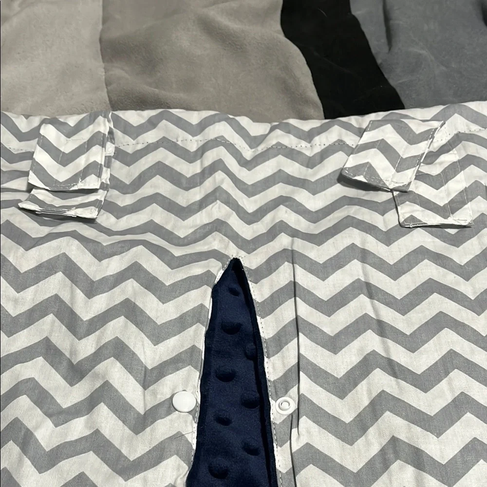 Gray Chevron Kids Blanket